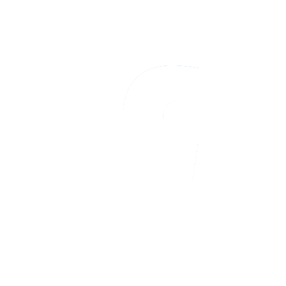 white Facebook icon logo